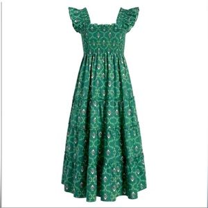 Hill House Green Trellis Ellie Nap Dress